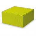 [F200207] Geschenkbox Modern Welle Limette M 250x250x120 mm 